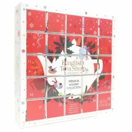 Kalendarz Adwentowy Red Puzzle Bio 25 sztuk - English Tea Shop