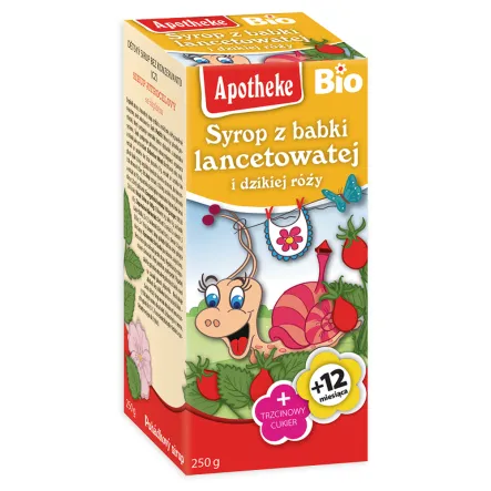 Syrop dla Dzieci z Babki Lancetowatej i Dzikiej Róży Bio 250 ml Mediate 