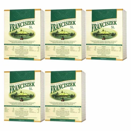 Zestaw 5 x Woda Lecznicza 5 l FRANCISZEK - Uzdrowisko Wysowa