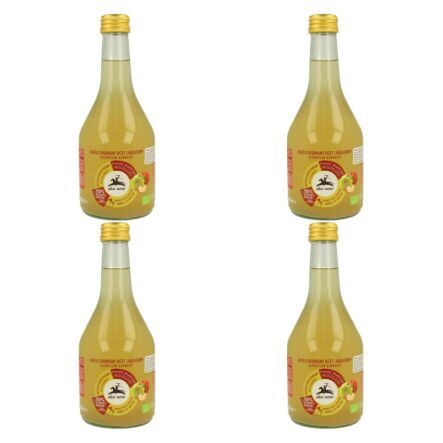Zestaw 4 x Ocet Jabłkowy Niefiltrowany Niepasteryzowany Bio 500 ml - Alce Nero