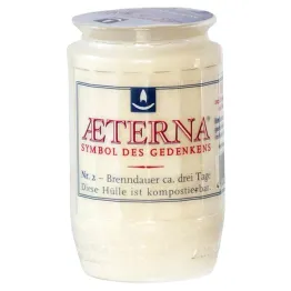 Biała Lampka Olejowa Nr 2 w Biodegradowalnym Pojemniku Biocellat® - AETERNA