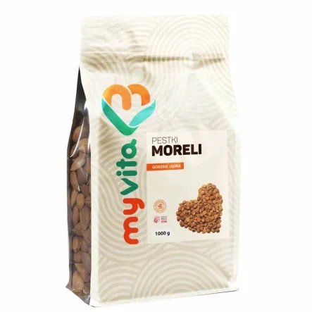 Pestki Moreli Jądra Gorzkie 1000 g Myvita (data: 25.05.2026)