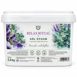Sól Epsom Lawenda i Eukaliptus z Naturalnymi Olejkami Eterycznymi 2,5 kg - Relax Ritual