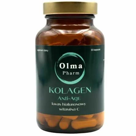 KOLAGEN ANTI-AGE Kwas Hialuronowy Witamina C 90 Kapsułek - Olma Pharm