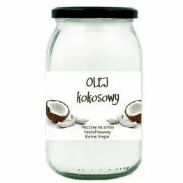 Olej Kokosowy Tłoczony na Zimno Nierafinowany Extra Virgin 900 ml - Vitafarm