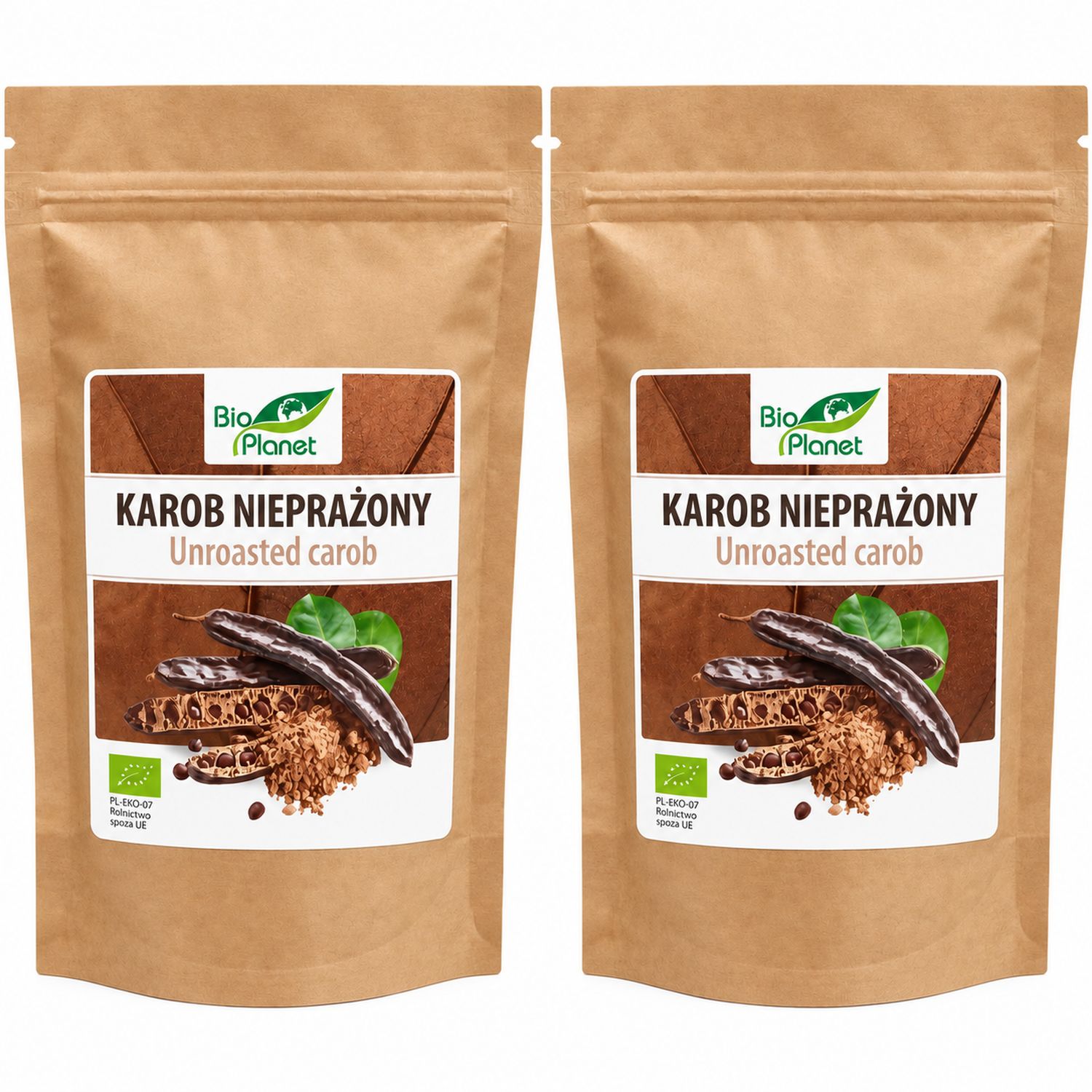 2 x Karob Nieprażony Sproszkowany Bio 200 g - Bio Planet