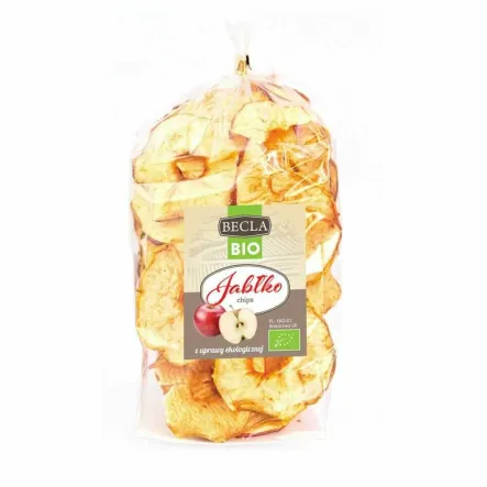 Jabłko Suszone Czips EKO 80 g - Becla - Przecena Krótka Data Minimalnej Trwałości
