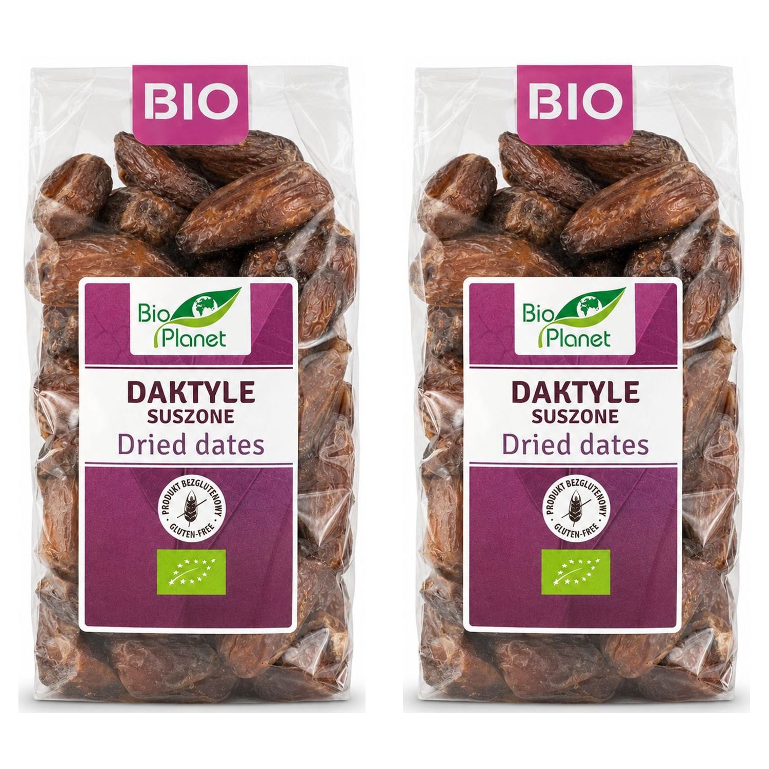2 x Daktyle Bez Pestek Suszone Bezglutenowe Bio 400 g - Bio Planet