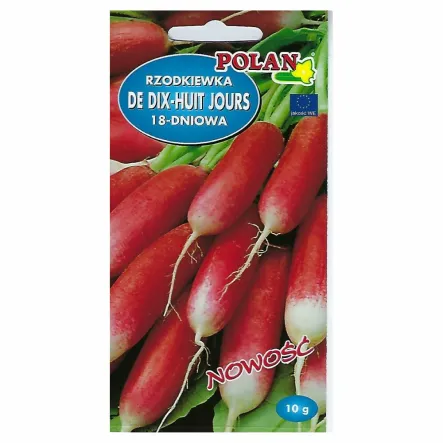 Rzodkiewka De Dix-Huit Jours 18-Dniowa Nasiona 10 g - Polan