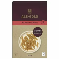 Makaron Ryżowy Razowy Penne Bezglutenowy Bio 250 g - Alb Gold