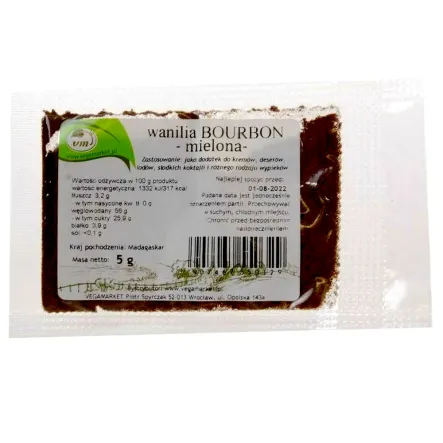 Wanilia Bourbon Mielona 5 g - Vegamarket