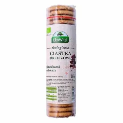 Ciastka Orkiszowe Pełnoziarniste z Kawałkami Czekolady Bio 250 g - Ekowital