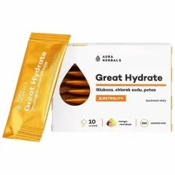 Elektrolity Great Hydrate Mango - Marakuja Saszetki 35 g (10x 3,5 g) - Aura Herbals