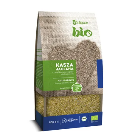 Kasza Jaglana Bezglutenowa Bio 800 g Soligrano