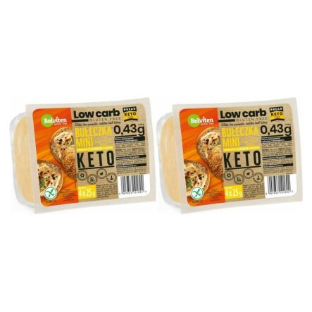 2 x KETO Mini Bułeczki z Sezamem LOW CARB Bezglutenowe  100 g (4x 25 g) - Balviten