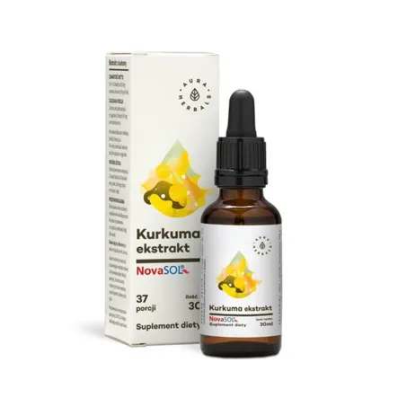 Kurkuma Ekstrakt w Kroplach 30 ml NovaSol - Aura Herbals