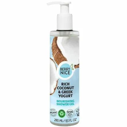 Żel Pod Prysznic Kokos and  Jogurt Grecki 280 ml - Berry Nice