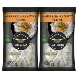 2 x Makaron Ryżowy PENNE Bezglutenowy 500 g - Mr. Ming