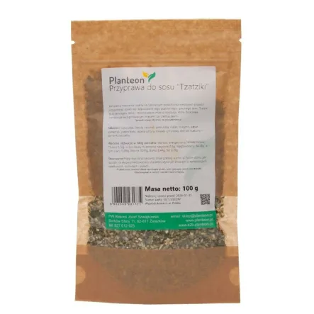 Przyprawa do Sosu Tzatziki 100 g Planteon - Przecena Krótka Data Minimalnej Trwałości