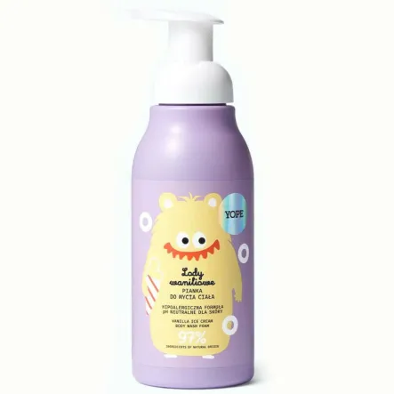 Pianka do Mycia Ciała Dla Dzieci LODY WANILIOWE 400 ml - YOPE