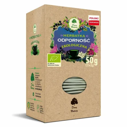 Herbatka Odporność Eko 50 g (25x 2 g) - Dary Natury