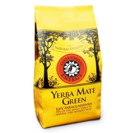 Yerba Mate Green Energy z Żeń-Szeniem i Zieloną Herbatą 400g Oranżada