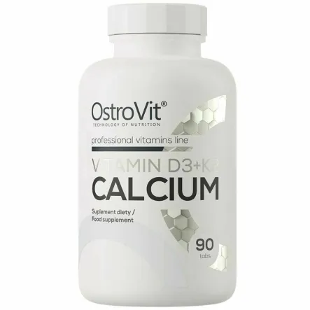 Witamina D3+ K2+ Wapń 90 Tabletek - OstroVit