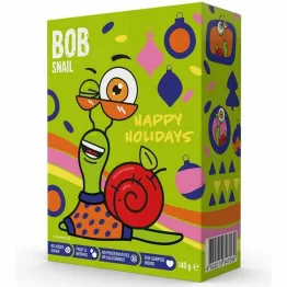 Zestaw Przekąsek Świąteczne Pudełko z Zabawką i Naklejkami 140 g - Bob Snail