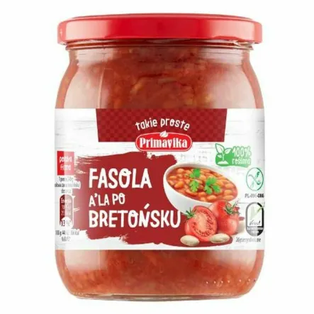 Fasola a'la po Bretońsku 480 g - Primavika