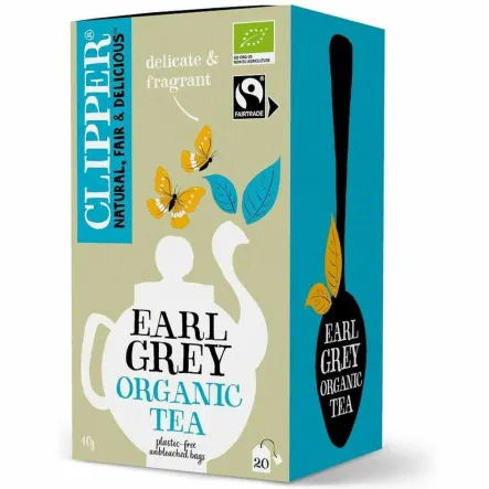 Herbata Czarna Earl Grey Bio 40 g (20x 2 g) - Clipper