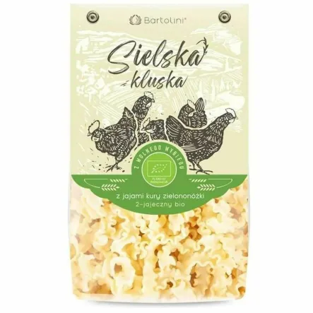 Makaron Pszenny z Jaj Kury Zielononóżki Fala BIO 250 g - Sielska Kluska Bartolini