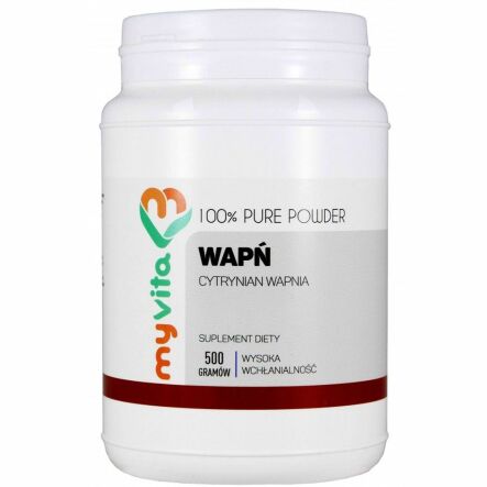 Wapń (Cytrynian Wapnia) Proszek 500 g - MyVita