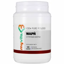 Wapń (Cytrynian Wapnia) Proszek 500 g - MyVita