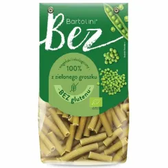 Makaron z Zielonego Groszku Rurka Bezglutenowy BIO 250 g - Bartolini