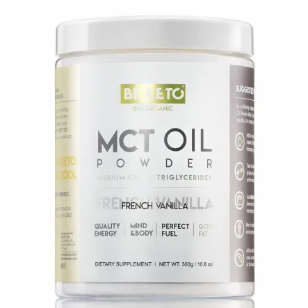 Olej MCT Proszek Francuska Wanilia 300 g - Beketo