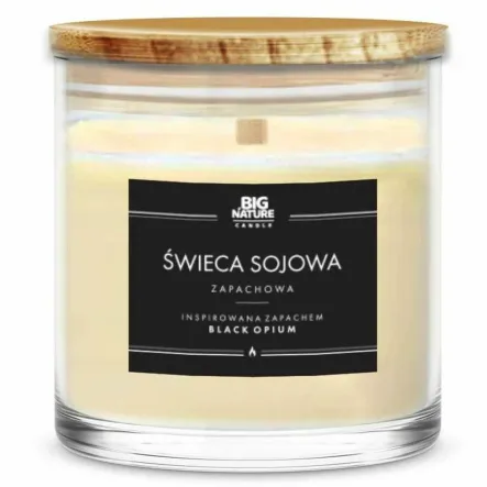 Świeca Sojowa Inspirowana Zapachem BLACK OPIUM 215 g - Big Nature