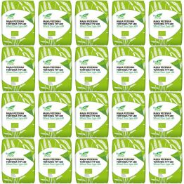 20 x Mąka Pszenna Tortowa Typ 480 Bio 1 kg - Bio Planet - wszechstronna, tortowa, do pierogów i klusek, chleba i bułek, ciast i pizzy