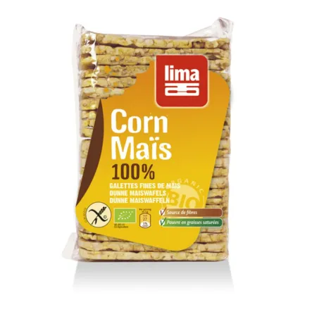 Cienkie Wafle Kukurydziane Bio 140 G - Lima