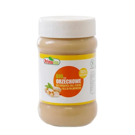 Masło Orzechowe 100% bez Soli i Cukru Bio 360 g Primaeco 