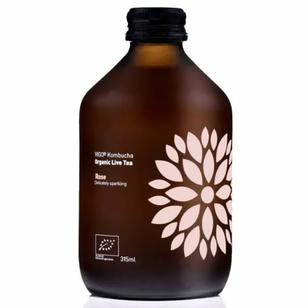 Kombucha Rose BIO Organiczna Herbata Fermentowana i Żywa 330 ml - Vigo