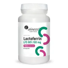 Lactoferrin LFS 90% 100 mg 60 Kapsułek Aliness Laktoferyna