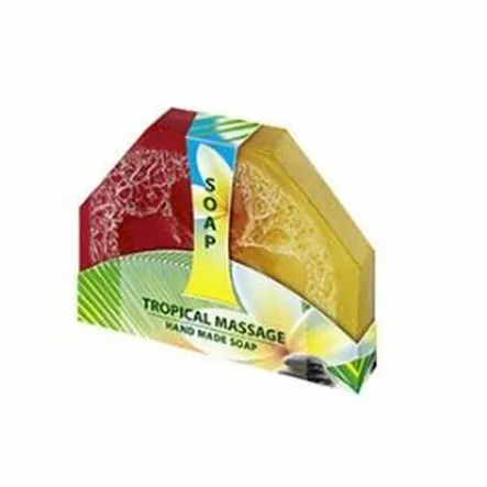 Mydło Ręcznie Robione z Naturalną Gąbką Tropical Massage 80 g - Bio Fresh