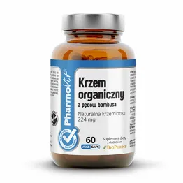 Krzem Organiczny z Pędów Bambusa + BioPerine 60 Kapsułek Clean Label - Pharmovit