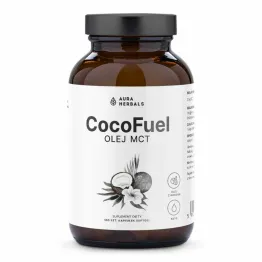 Olej MCT z Kokosa Coco Fuel 100 Kapsułek Softgel - Aura Herbals