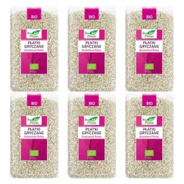 Zestaw 6 x Płatki Gryczane Bio 600 g - Bio Planet 