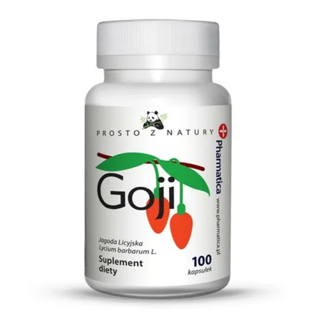 Goji 100x500mg kapsułki 50 g - ekstrakt z jagód goji -Pharmatica