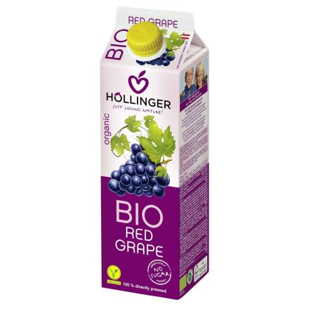 Sok z Czerwonych Winogron Bio 1 l - Hollinger