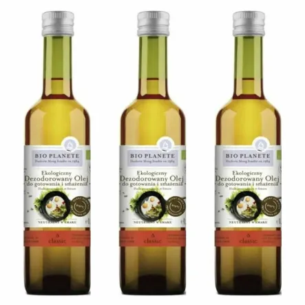3 x Dezodorowany Olej do Gotowania i Smażenia Bio 1 l - Bio Planete