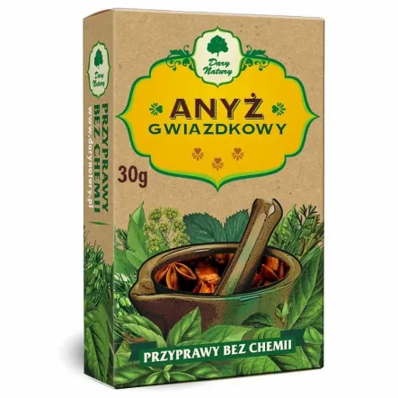 Anyż Gwiazdkowy Cały 30 g - Dary Natury