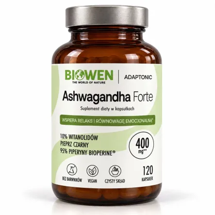 Ashwagandha Forte 120 Kapsułek - Biowen